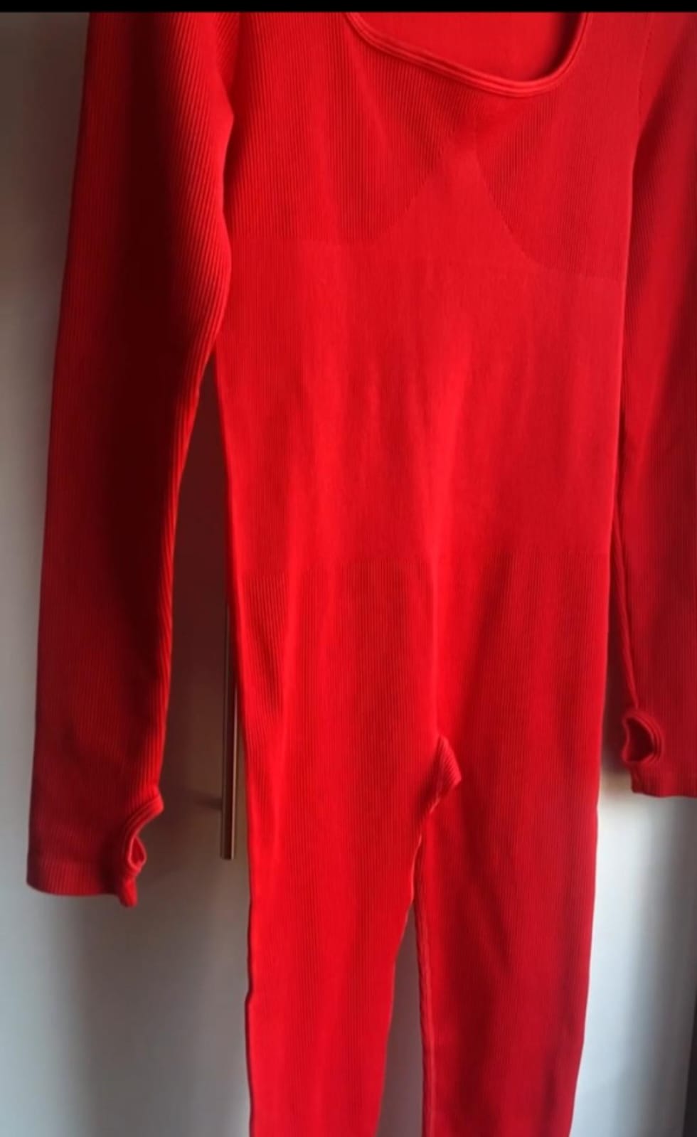 Ribbed Long Sleeve Jumpsuit